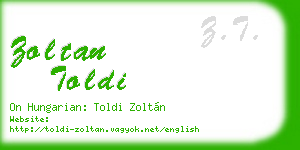 zoltan toldi business card